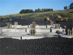 Concrete structure under construction
