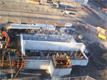 Magnetite pit concrete construction
